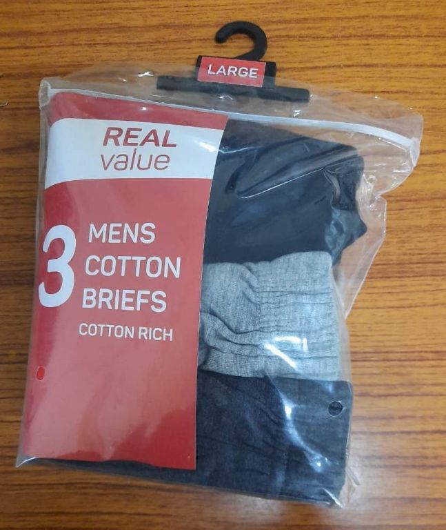 43889 - Branded Mens Breif 3pc packed stock shipment cancelled stock India